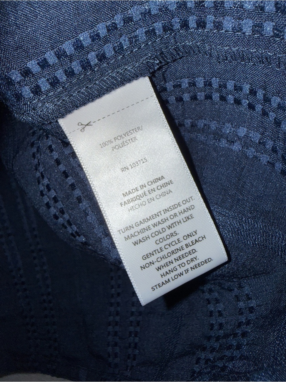 Hope & Harlow Navy Short-Sleeve Button-Down Shirt - Picture 4 of 6